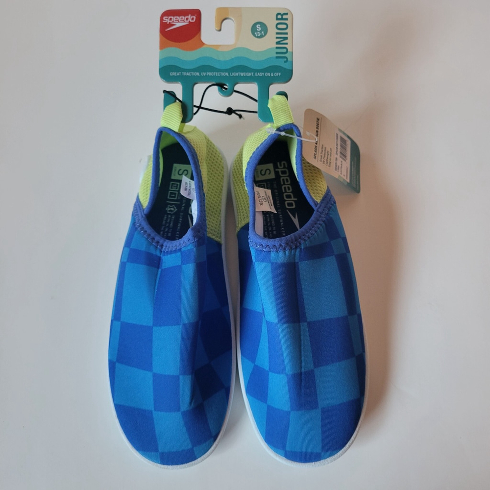 Speedo Junior Bootie Electric Checker Size S Shoe Kids Size 13-1